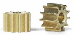 SIPI10 Slot.it Pinion, 10T, Inline, 5.5mm, Brass, 2/pk SIPI10 Slot.it Pinion, 10T, Inline, 5.5mm, Brass, 2/pk