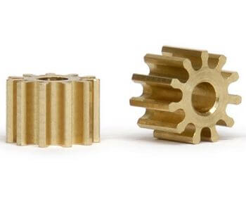 9 Tooth Tall Brass Pinion Gear 48 Pitch .078" Shaft Slot Car Motor Vintage NOS 