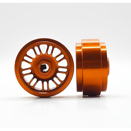 (image for) Staffs STAFFS370 BBS Style Aluminum Wheels Orange 16.9 x 10mm (x2)